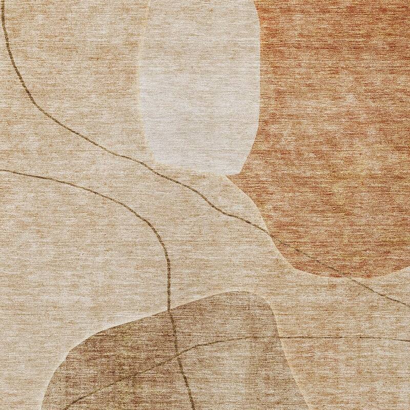 HomeRoots Abstract Transitional Rectangle Outdoor Rug