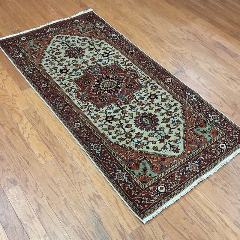 HERAT ORIENTAL Handmade 3' x 5'10 Serapi Wool Rug - 3' x 5'10"