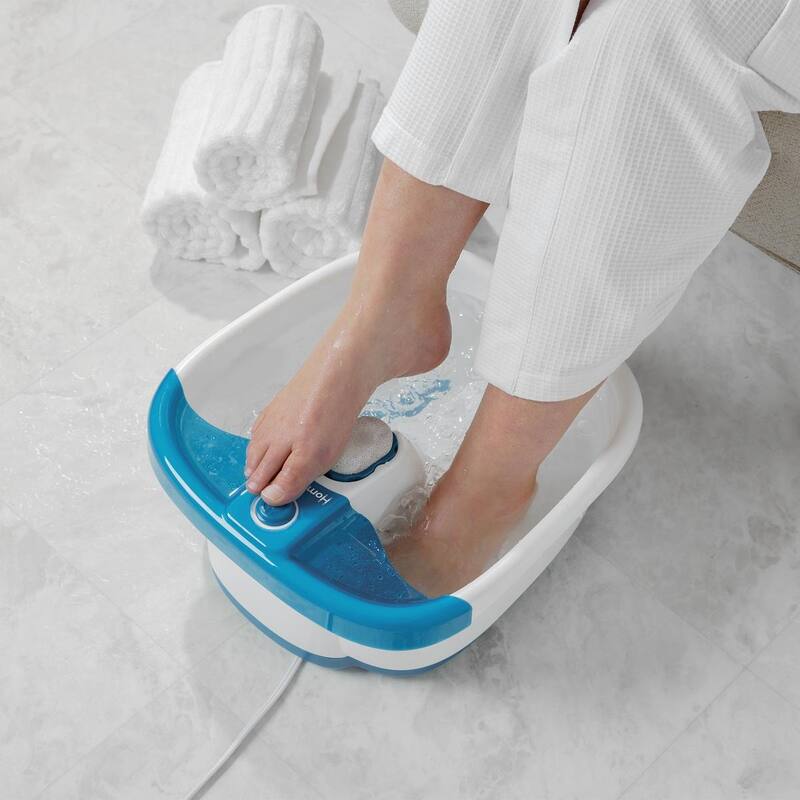 Homedics Bubble Mate™ Foot Spa with Heat (FB‑55) | Bubble Massage • Heat Maintenance • Toenip Control
