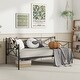 preview thumbnail 9 of 17, Costway Twin Metal Daybed Frame with Slats Classic Mattress Foundation Black