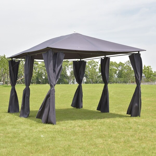 Shop Costway Outdoor 10'x13' Gazebo Canopy Tent Shelter ...