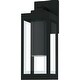 preview thumbnail 1 of 3, Earth Black LED Outdoor Wall Lantern from the Westover Collection Earth Black