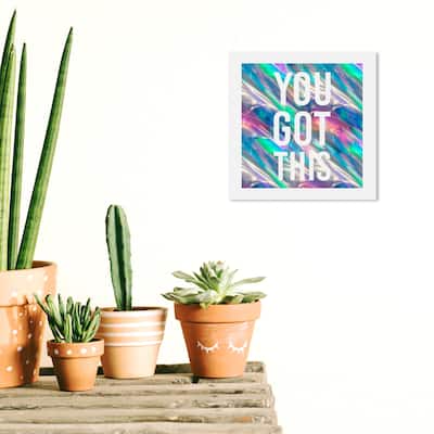 Wynwood Studio Prints Typography and Quotes You Got This Holo Pink and Metallic Pink Modern & Contemporary Wall Art Canvas Print