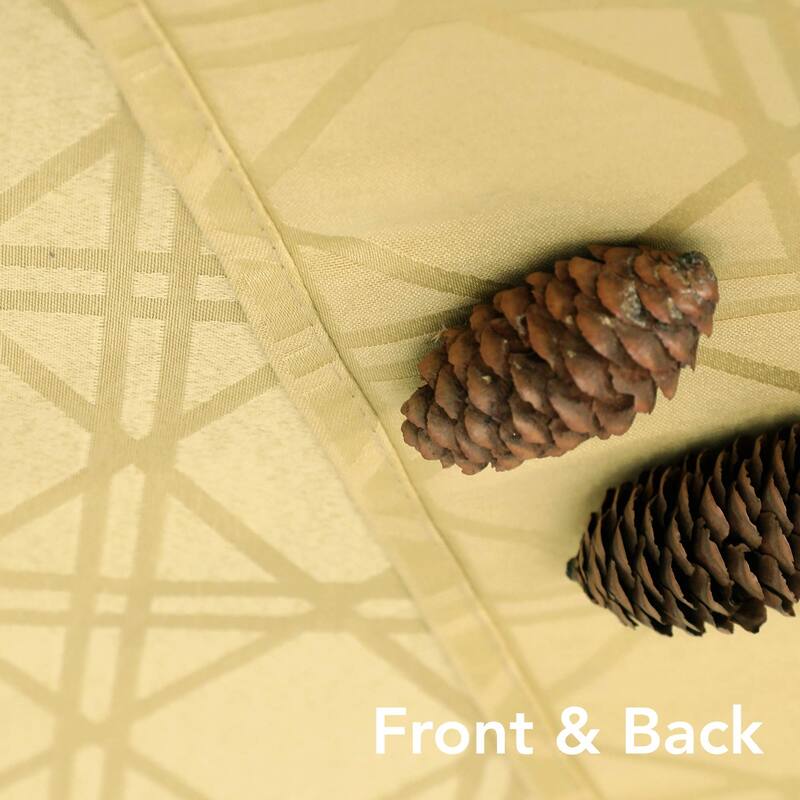 Geometric Jacquard Tablecloth Wrinkle Water Resistant Spill-Proof