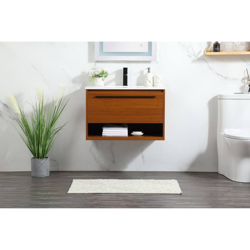 Brush 24 - 30 Inch Single Bathroom Vanity