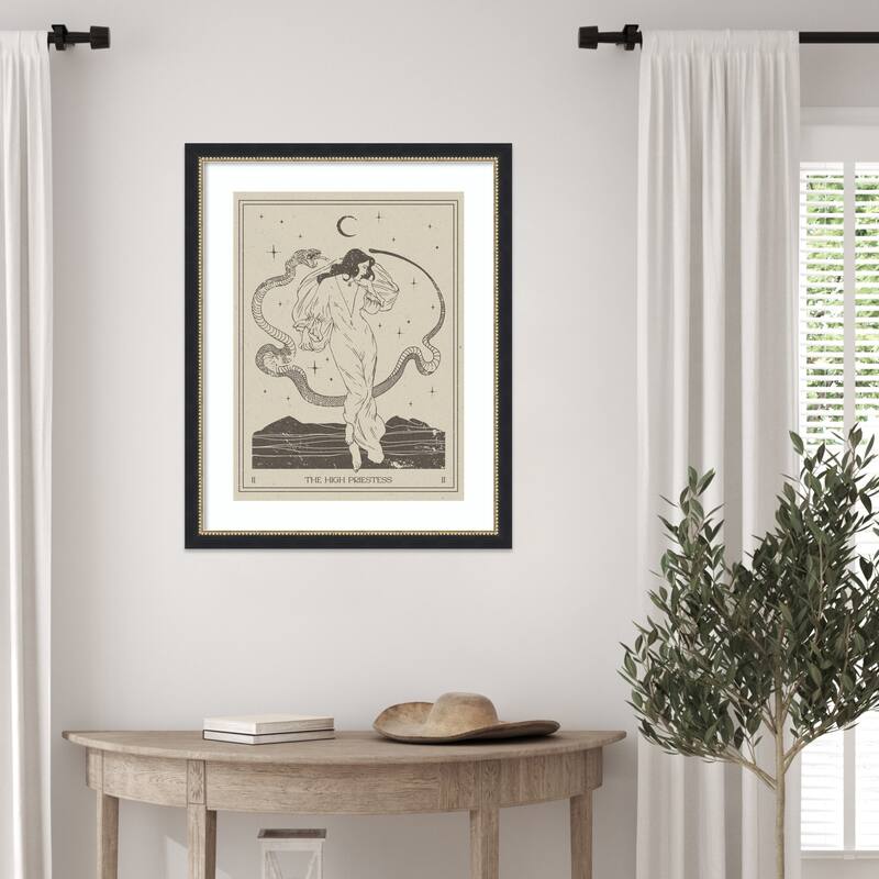 The High Priestess by Nktn Wood Framed Wall Art Print