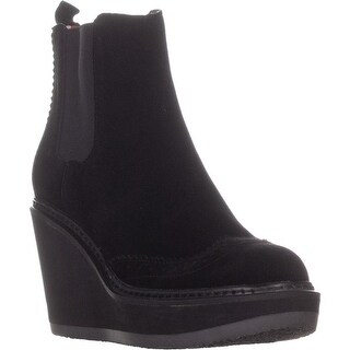 tommy hilfiger sirina platform wedge booties