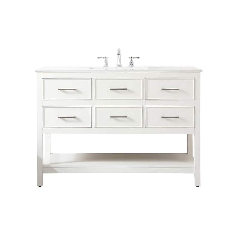 Elegant Lighting VF19048 Sinclaire 48" Free Standing Single Basin