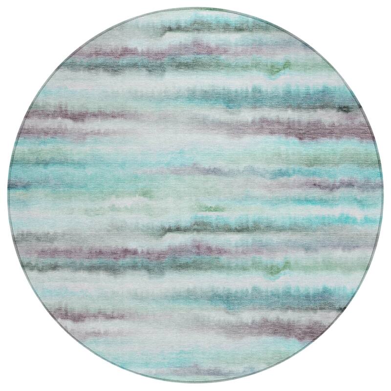 HomeRoots Striped Transitional Rectangle Outdoor Rug