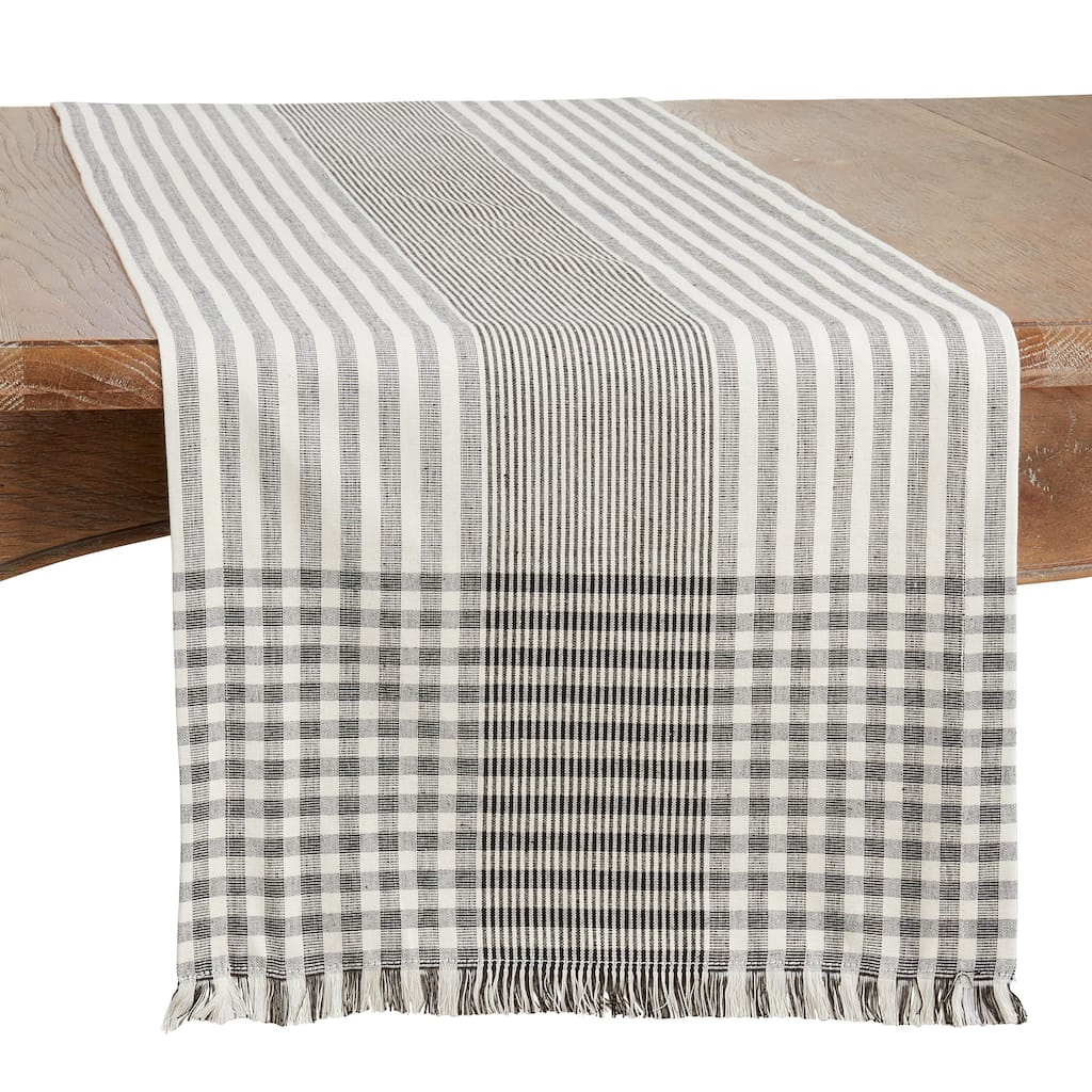Table Runner With Stripe Design - 16"x72"