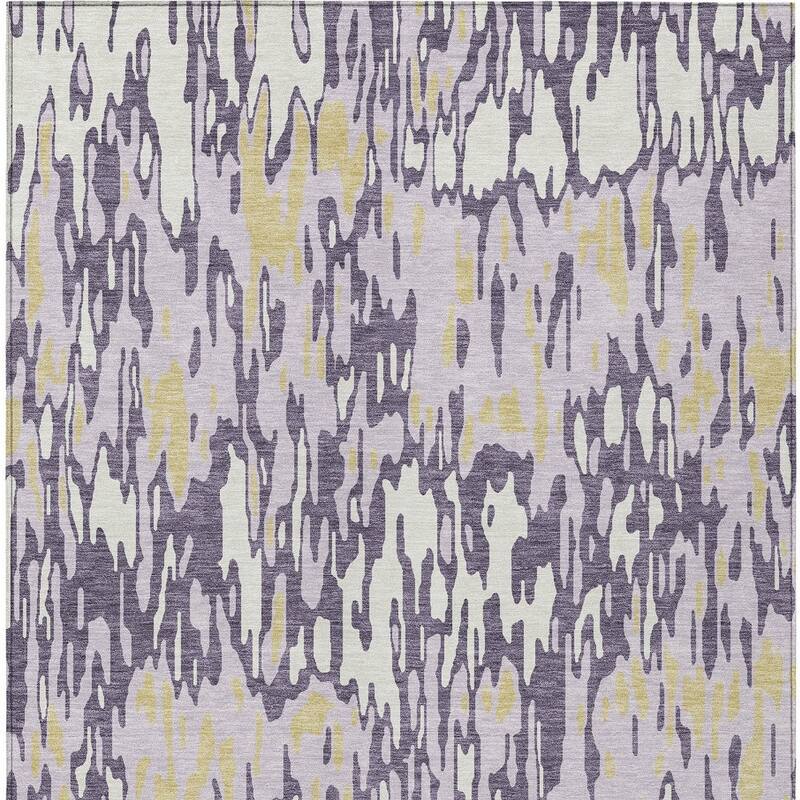 HomeRoots Striped Transitional Rectangle Outdoor Rug