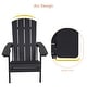 preview thumbnail 42 of 102, BONOSUKI Patio Adirondack Chair w/Cupholder,Weather Resistant-Set of 4