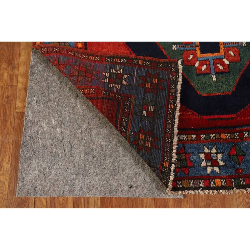 Hand Knotted Oriental 100% Wool Carpet Traditional Tribal Red Kazak Area Rug - 7' 6'' X 4' 2''