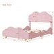 preview thumbnail 25 of 25, Fun Full Velvet Cloud Bed with Sturdy Pine Frame - Easy Assembly