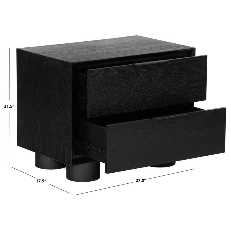 SAFAVIEH Couture Addyson Wood 2 Drawer Nightstand