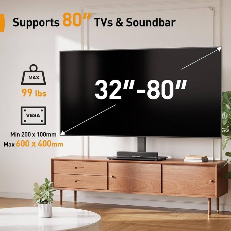 Universal TV Stand with Power Outlet
