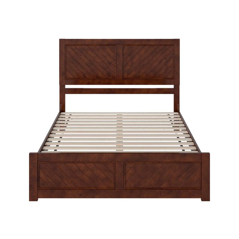 Berkshire Queen Low Profile Platform Bed with Matching Footboard
