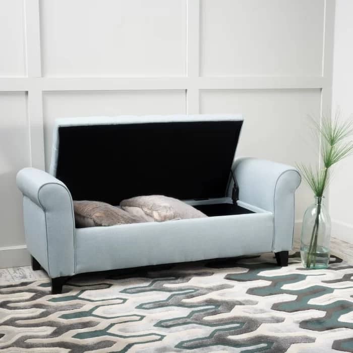 Hayes Armed Storage Bench