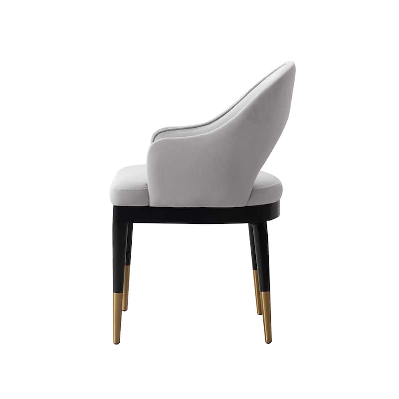Manhattan Comfort Modern Carrington Velvet Dining Armchair