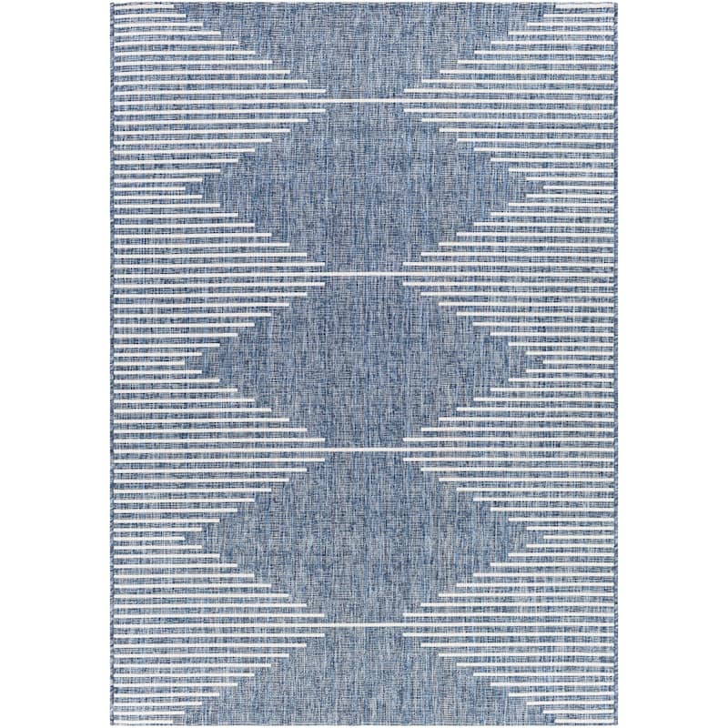 Livabliss Eagean Bohemian Diamond Outdoor Area Rug