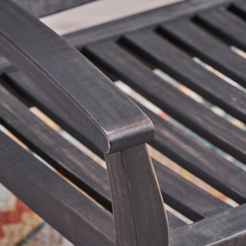 Regatta Acacia Wood Patio Glider by Christopher Knight Home