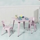 preview thumbnail 21 of 22, Costway Kids Steel 27'' Square Table Children Play Learn Activity