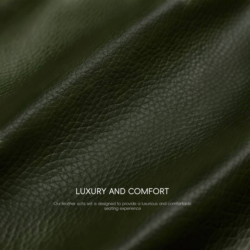 116" W Top Grain Leather Triple-Power Oversized Width Seat Sofa with Ajustable Headrest, USB & USB-C Charging