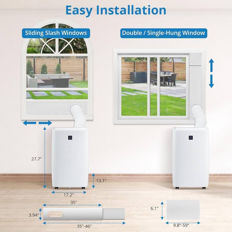 Portable Air Conditioner , 3-IN-1 Quiet Portable AC Unit with Remote Control