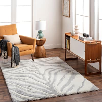 Livabliss Nomadic Animal Print Plush Area Rug