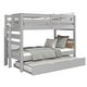 preview thumbnail 23 of 25, Taylor & Olive Trillium Twin over Twin Bunk Bed with Ladder, Trundle