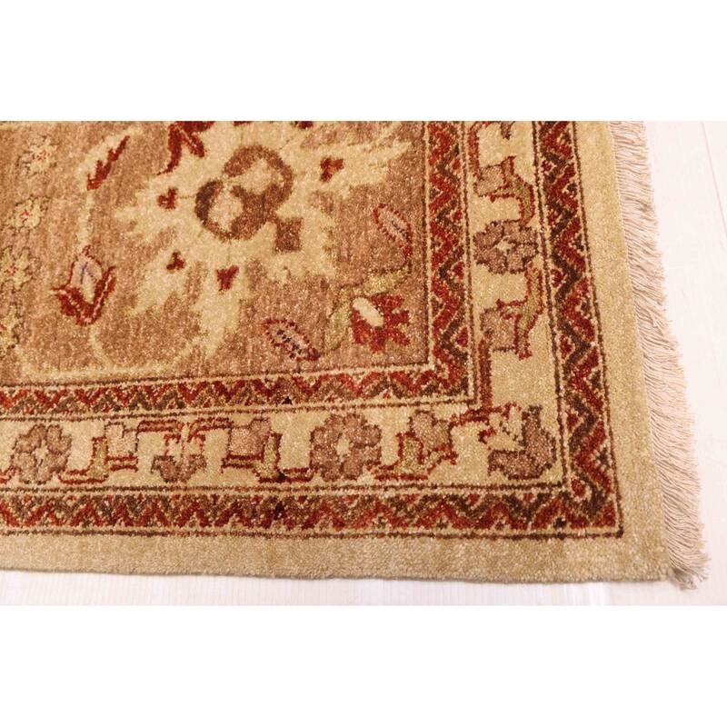 ECARPETGALLERY Hand-knotted Jamshidpour Ivory Wool Rug - 9'10 x 13'10