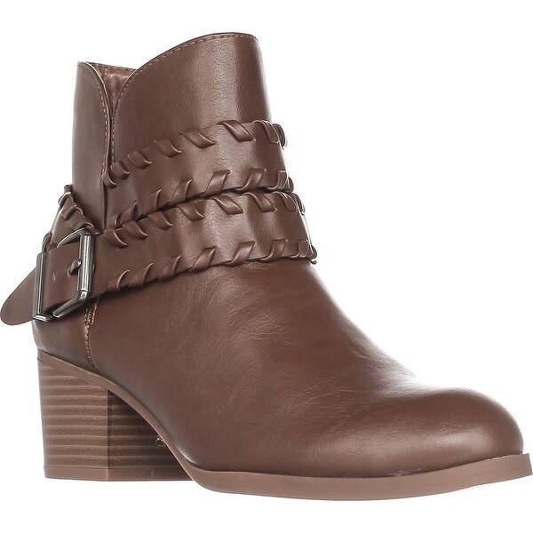 SC35 Dyanaa Stitched Harness Ankle Boots, Barrel