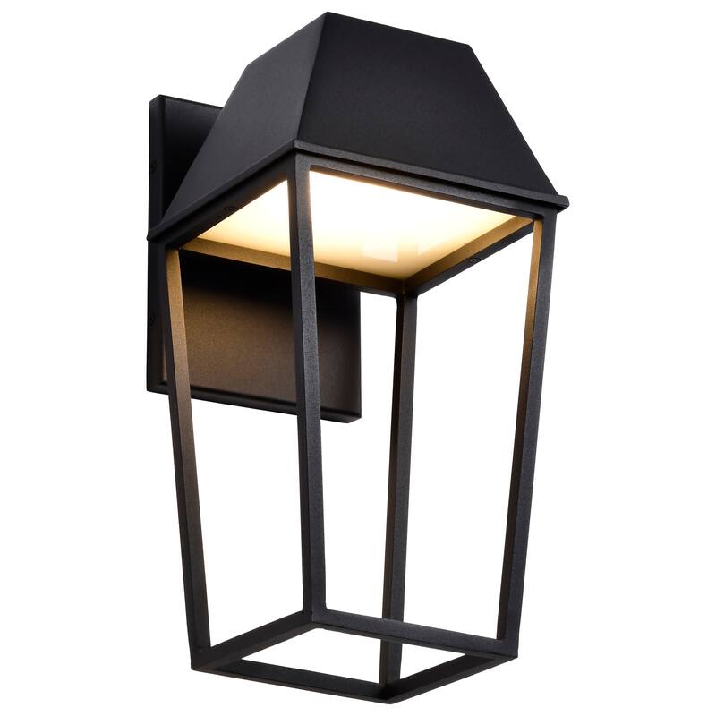 Colt 10 Watt LED Medium Outdoor Lantern Matte Black Finish - Matte Black