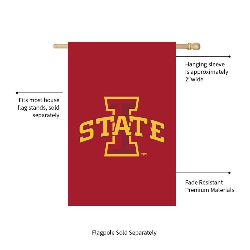 Applique Flag, House Size, Iowa State University
