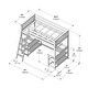 preview thumbnail 12 of 31, Max and Lily Twin Size High Loft Bed with Wraparound Desk and Shelves