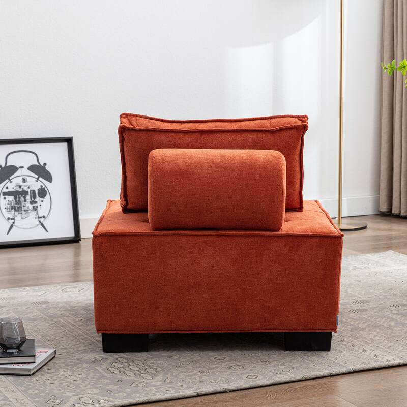 Modern Upholstered Living Room Chairs Set of 2