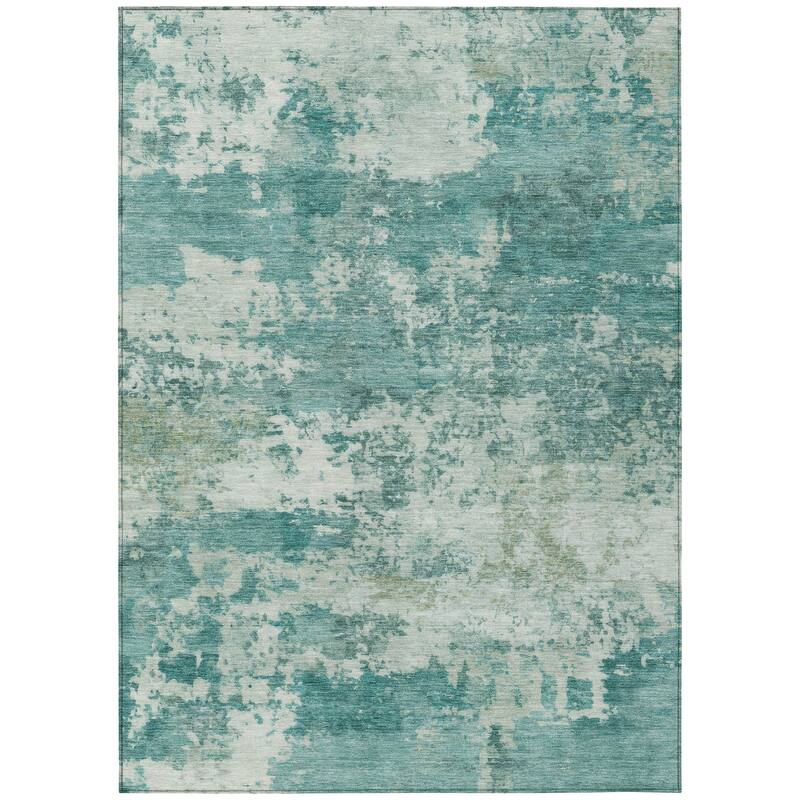 Machine Washable Indoor/ Outdoor Modern Jenna Chantille Rug
