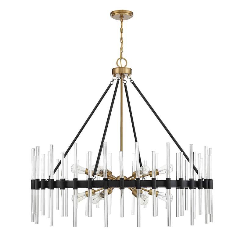Savoy House 1-1934-12 Santiago 12 Light 45" Wide Crystal Chandelier