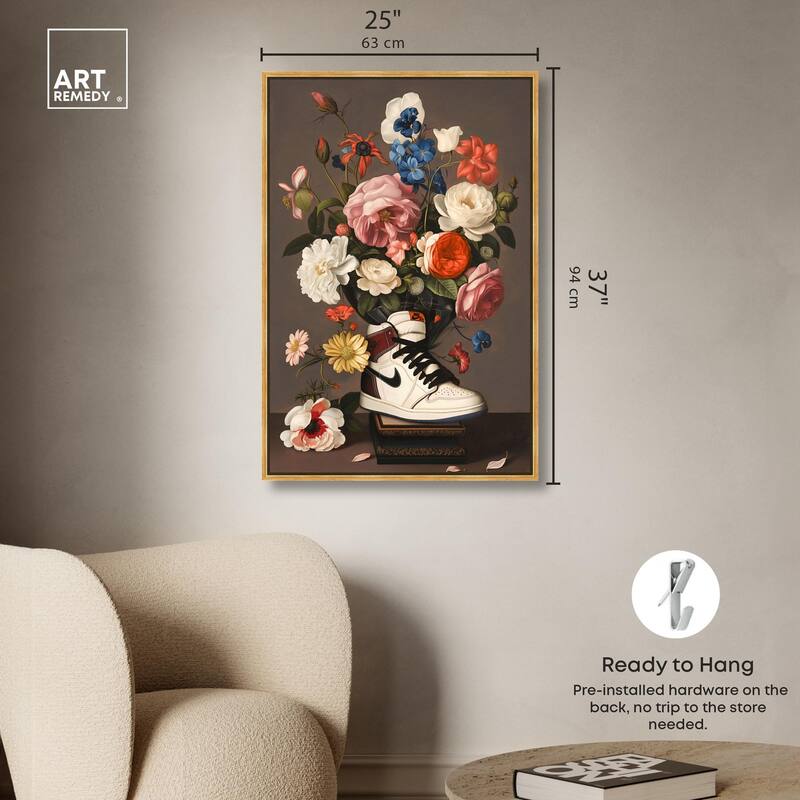Sneaker Bouquet I Canvas by Art Remedy