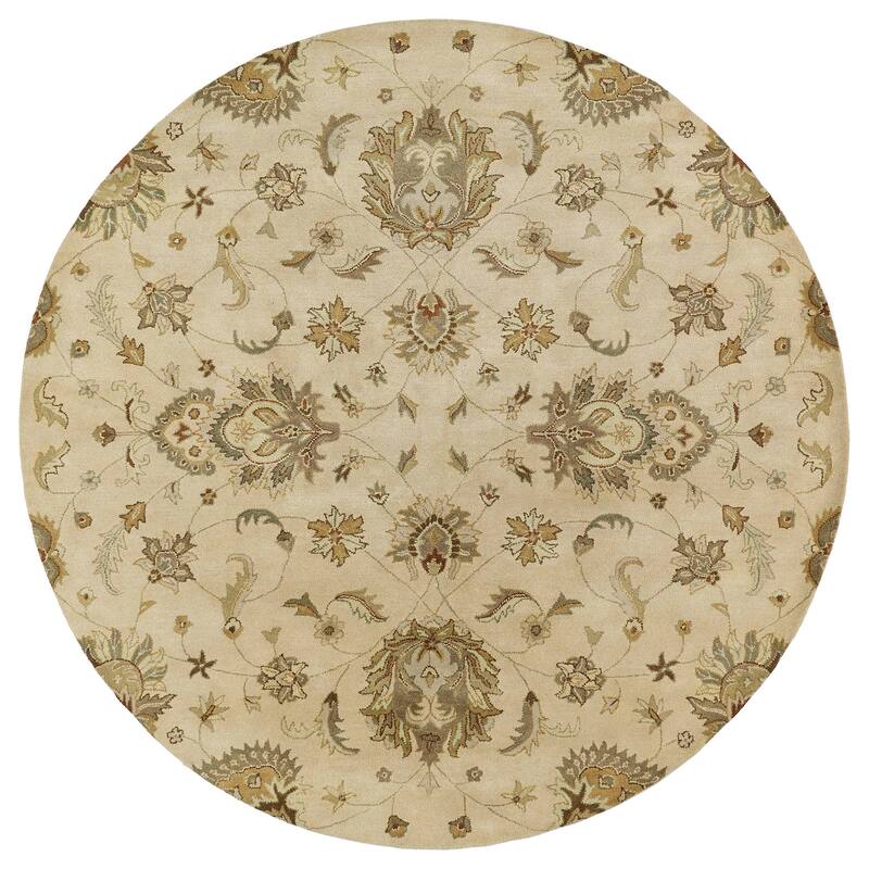 Mystic Collection Indoor Area Rug - 9'9" x 9'9" Round - Ivory