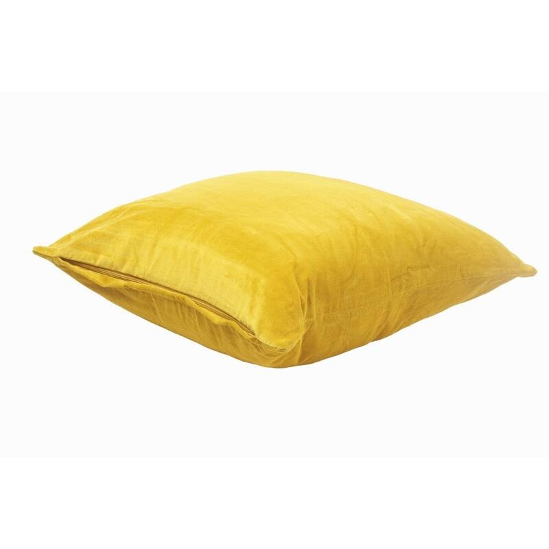 Sevita Solid Velvet Cotton Throw Pillow
