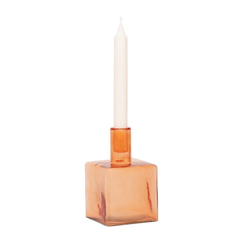 Candle Holder Cubico Pumpkin - Pumpkin