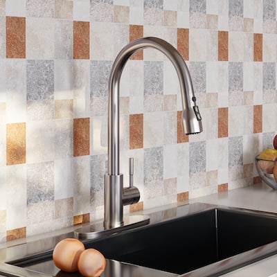 Clihome 3-Function 1 Handle PullDown Sprayer Kitchen Faucet
