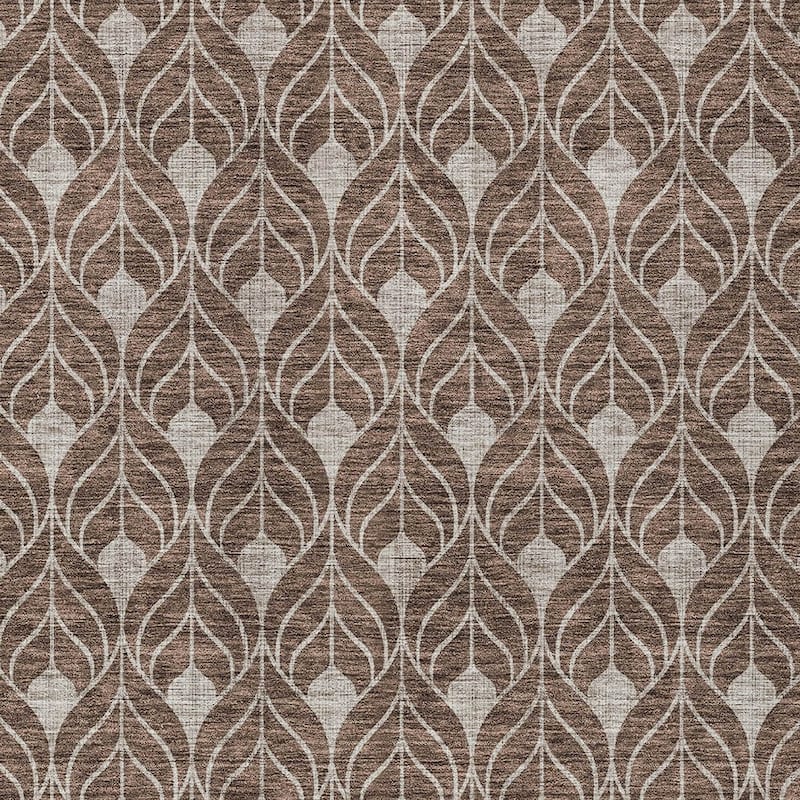 HomeRoots Geometric Transitional Rectangle Outdoor Rug