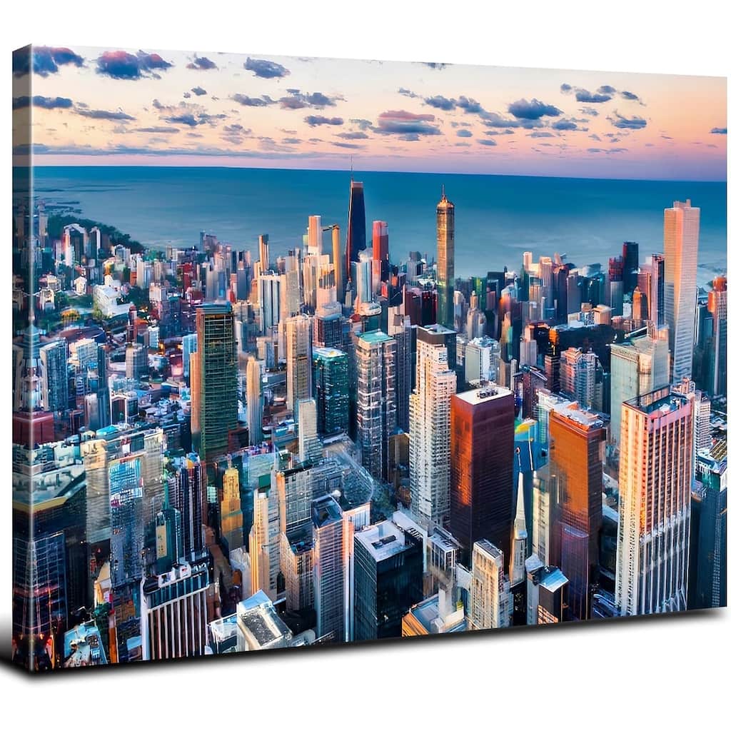 Chicago Building Wall Art USA City Skyline Wall Decor