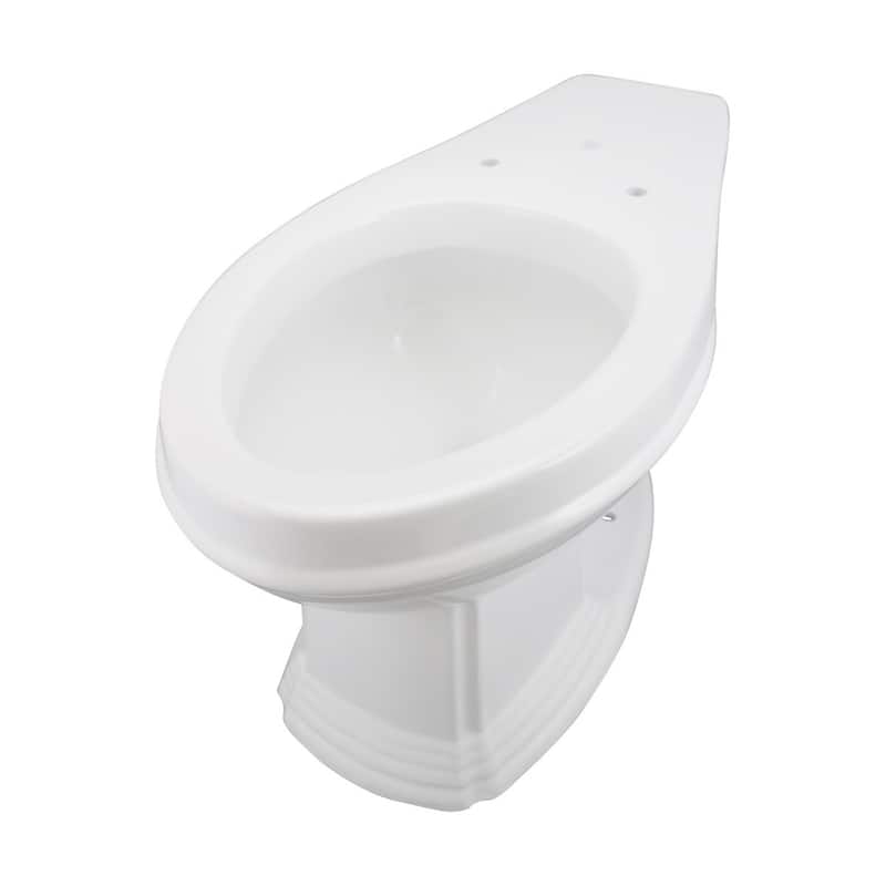 White Toilet - Sheffield Elongated Rear Entry Toilet Bowl High Tank Toilets Renovators Supply