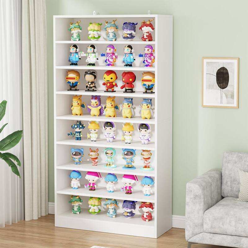 Bookcase, Open Display Storage Shelf, Organizer Cabinet Bookshelf Accent Shelving for Living Room, Home Office, Library, Bedroom