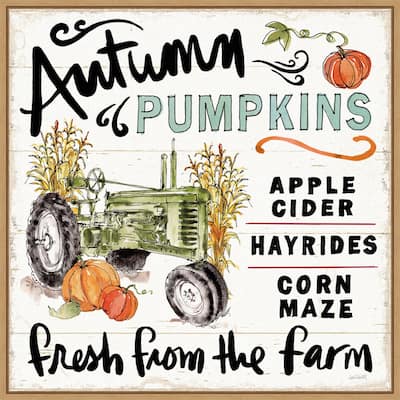 Amanti Art Harvest Times X Framed Canvas Wall Art