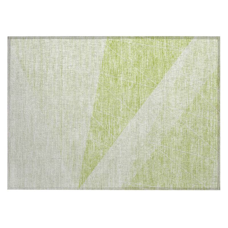 Machine Washable Indoor/ Outdoor Chantille Modern Prism Rug