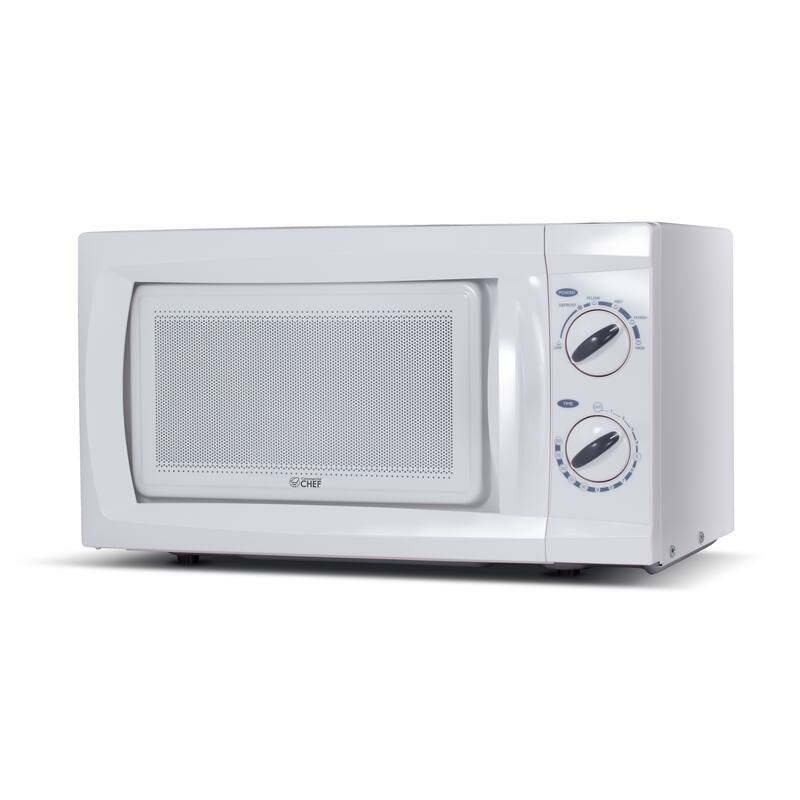 Commercial Chef Counter Top Microwave, 0.6 Cubic Feet,White - White